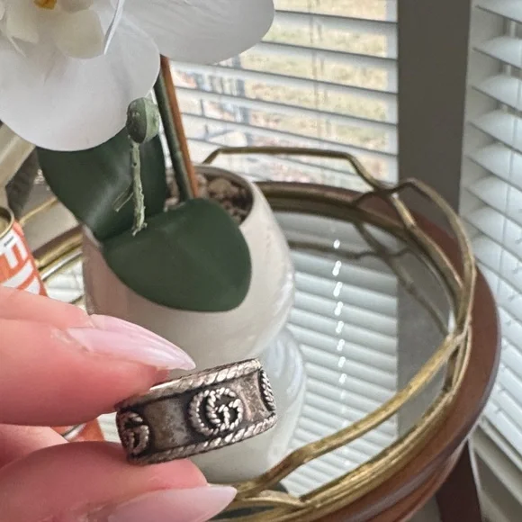 Gucci Silver Band with Rope Accents - Picture 6 of 6